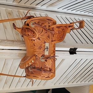 Vintage Western Saddle Purse